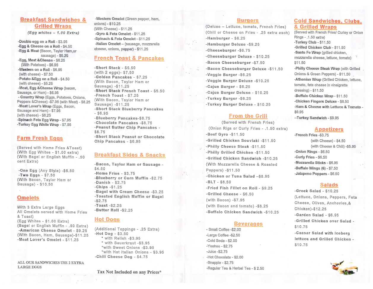 Breakfast, burgers 2