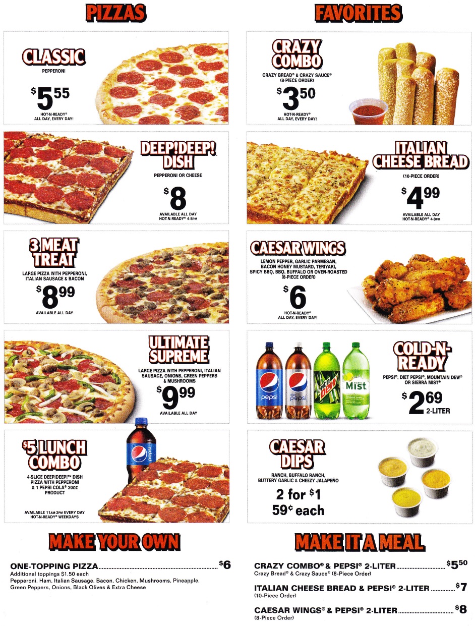 Order LITTLE CAESARS PIZZA - Anniston, AL Menu Delivery [Menu & Prices]